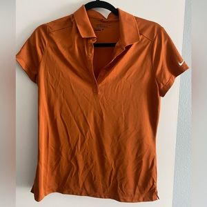 Copper/rust Nike golf shirt